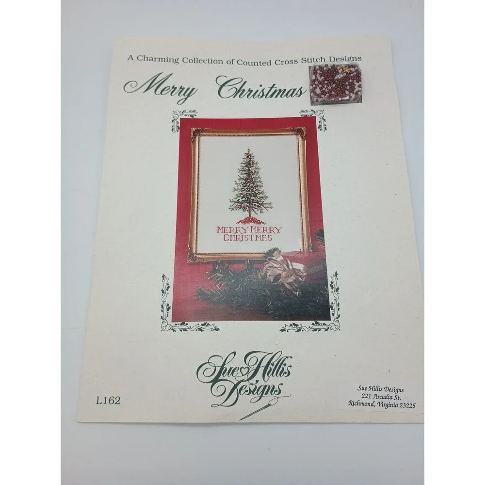 Sue Hillis Designs Counted Cross Stitch Complete Kit Merry Christmas L162